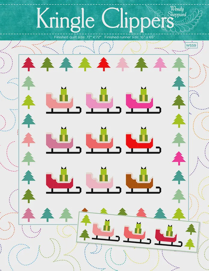 Pastry Shop Quilts Christmas Lane Quilt Wendy Sheppard Kringle Clippers Quilt Pattern