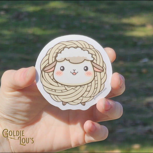 Cute Yarn Sheep Sticker